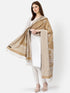 Women's Floral Jamawar Acrylic Border Wool Shawl